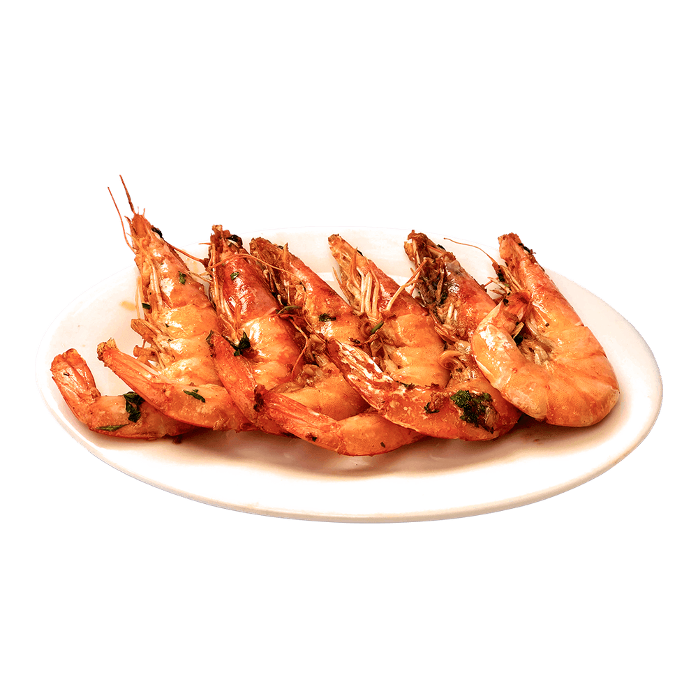 Gambas (エビの鉄板焼き)